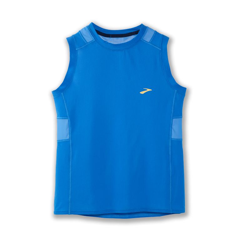 Brooks Women's ATMOSPHERE Running Tank Top - Blue Bolt - Canada (JQIYF-4631)